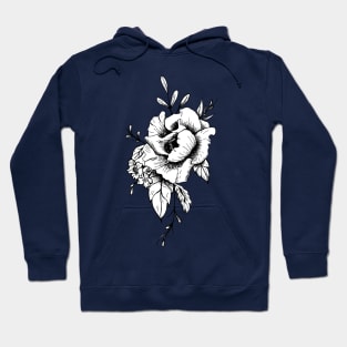 Peony flower design Hoodie